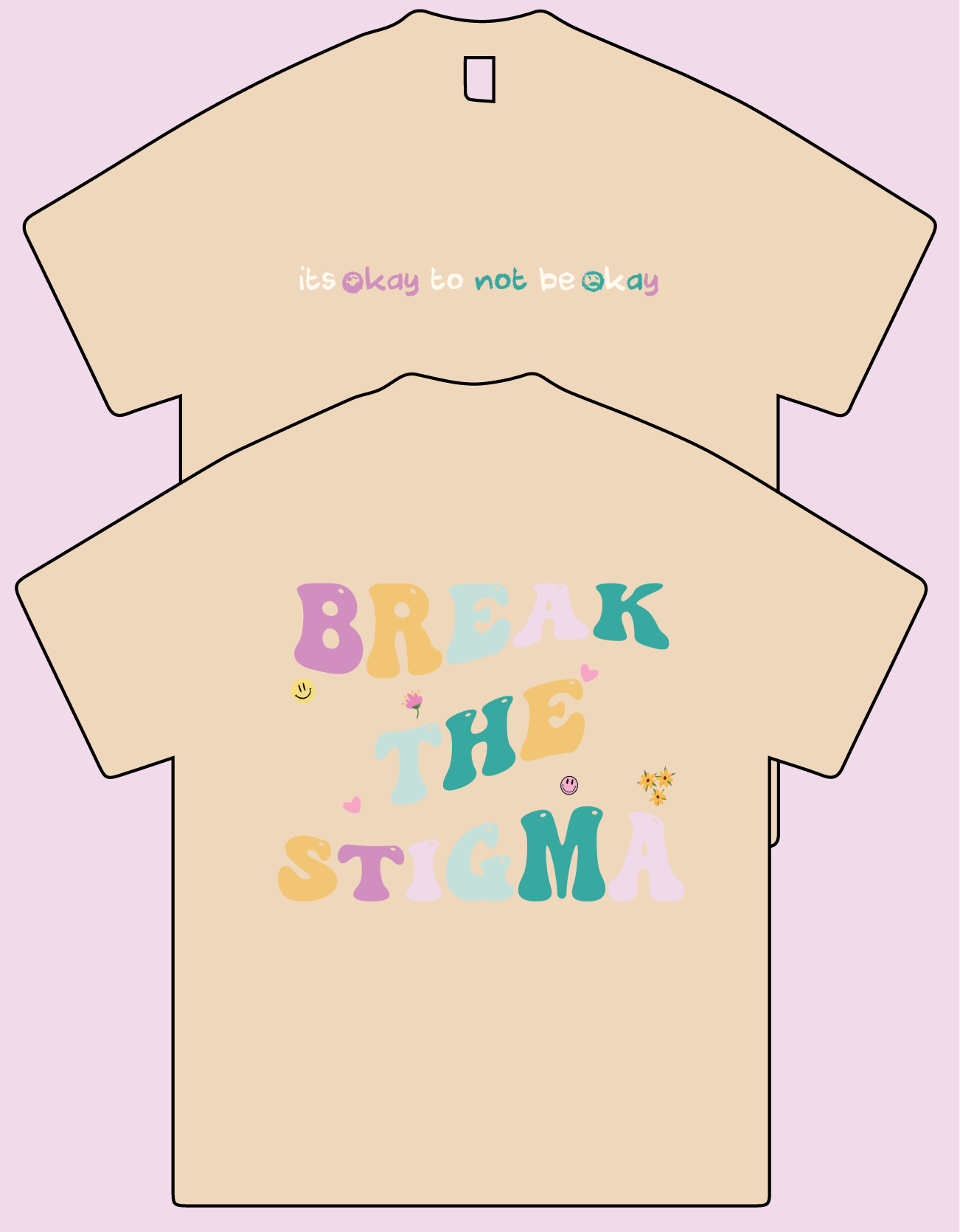 break the stigma oversized tee